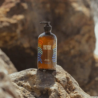 Mind and Body Wash Refillable 16oz Glass (Break Water)