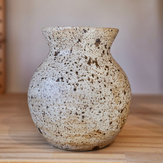 White Speckled Vase