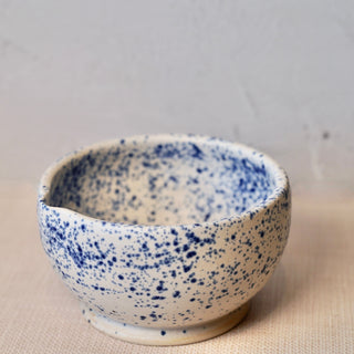 Blue Speckled Matcha Bowl