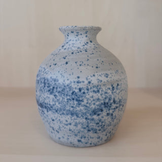 Small Blue Speckle Vase