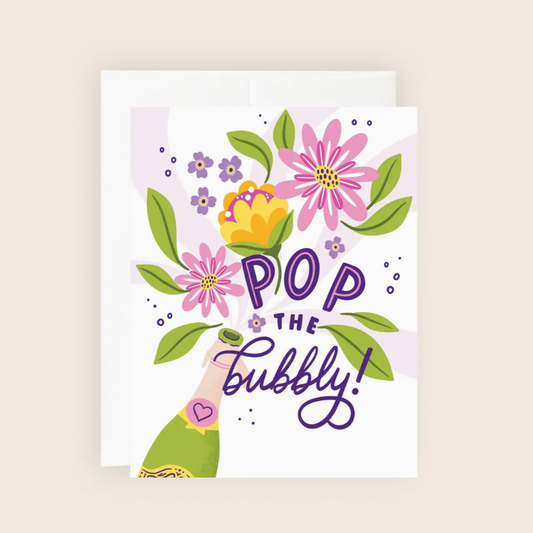 Pop the Bubbly Congratulations Card