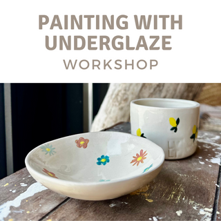 Pottery Workshop: Painting With Underglaze 6/19 & 6/28