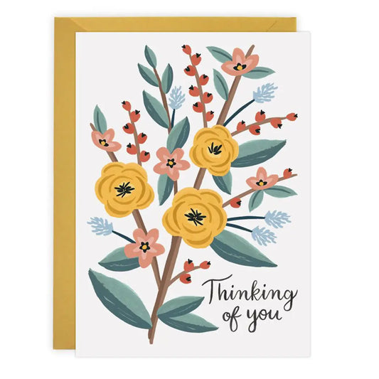 Thinking of You Flowers Card