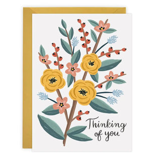 Thinking of You Flowers Card