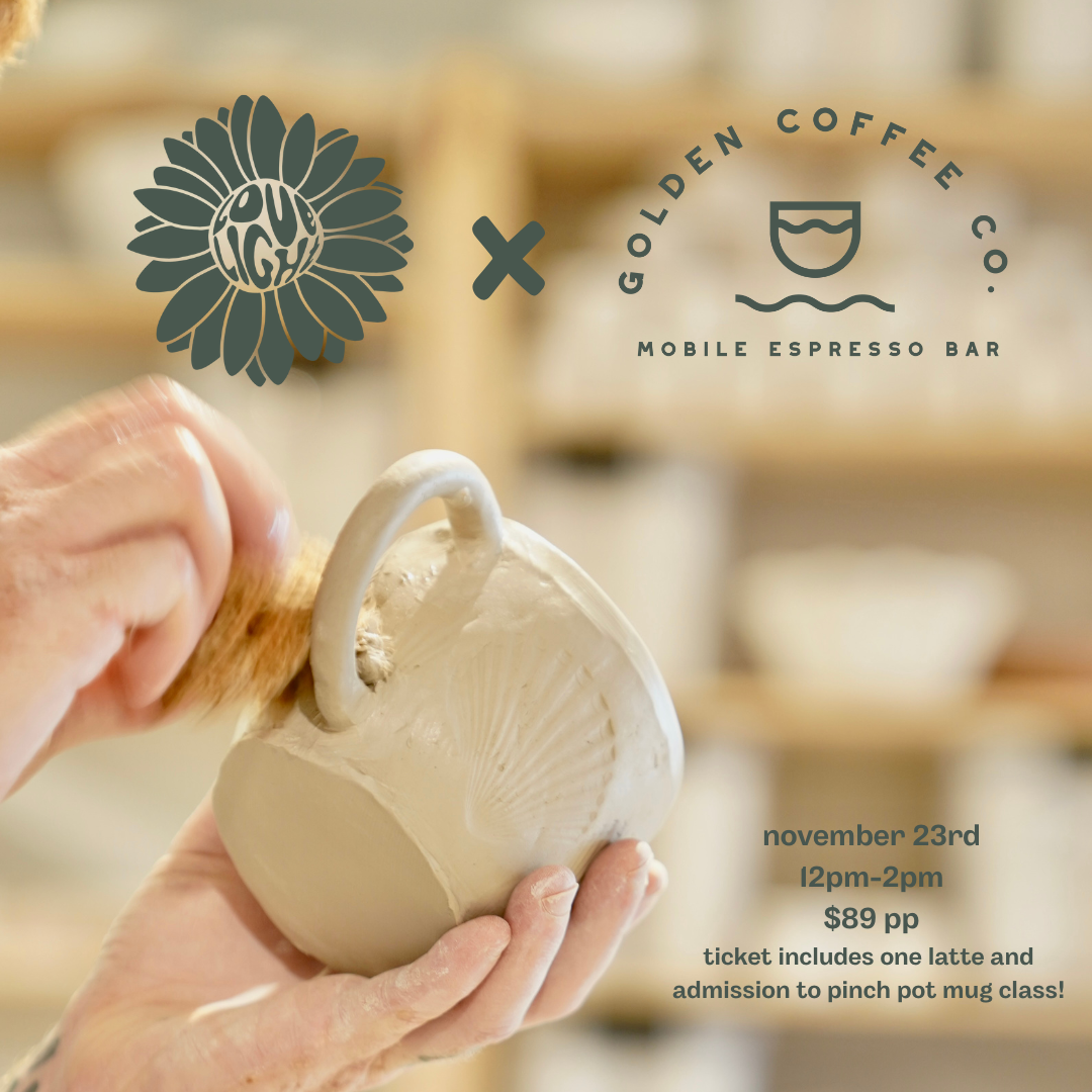 Golden Coffee Co. X Lovelight Handmade Pinch Pot Mug Workshop